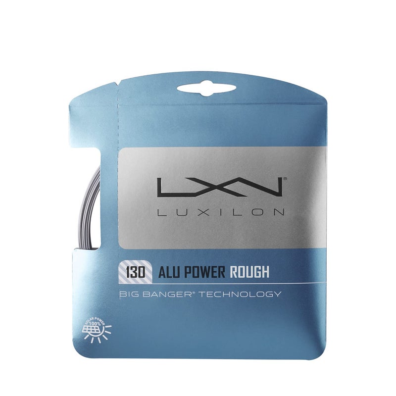 Luxilon ALU Power Rough 130 Tennis String - Set, Grey - Image 1
